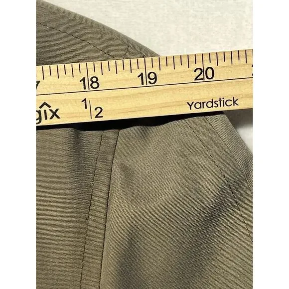 Vintage London Fog Mens 40L Khaki Tan Full Length Trench All Weather Rain Coat - Picture 10 of 15